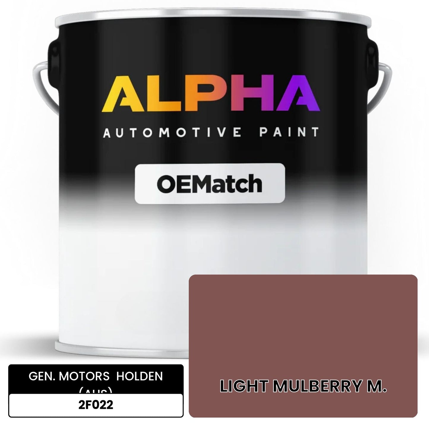 GEN. MOTORS  HOLDEN (AUS) LIGHT MULBERRY M. 2F022 OEMatch Basecoat