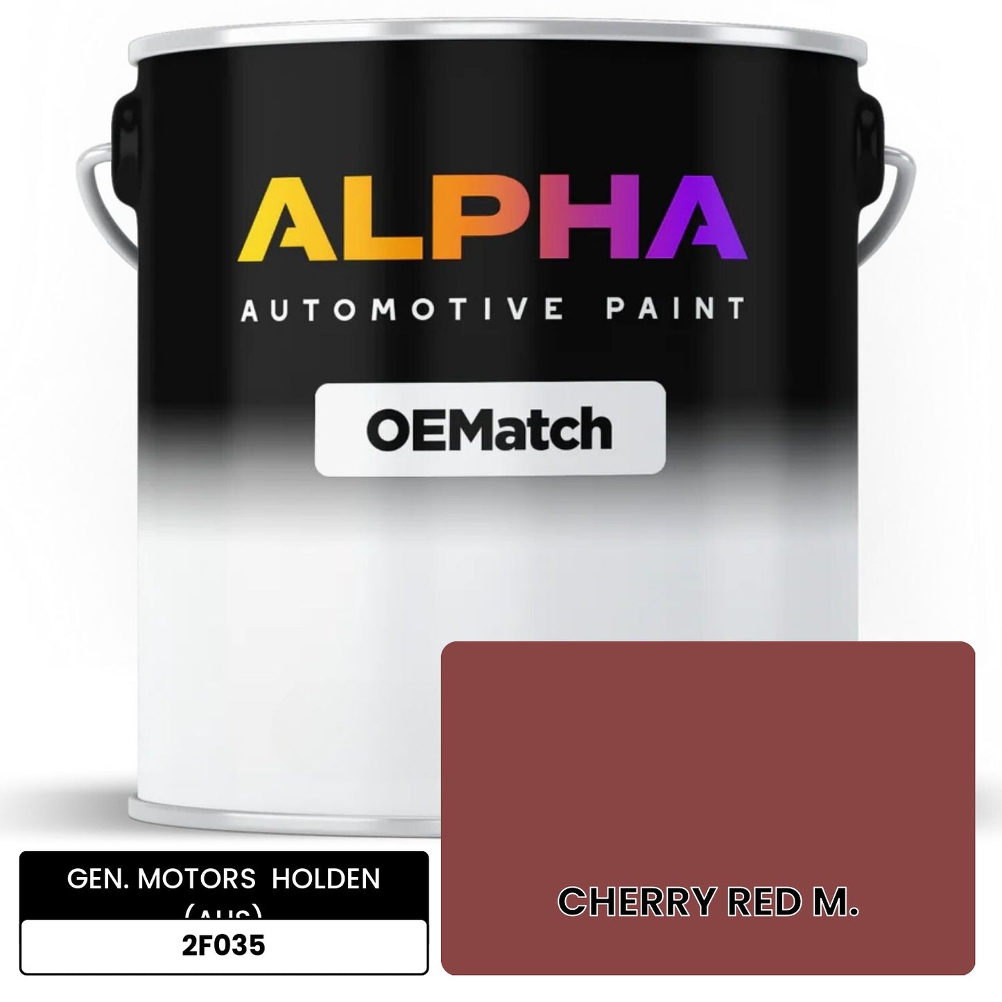 GEN. MOTORS  HOLDEN (AUS) CHERRY RED M. 2F035 OEMatch Basecoat