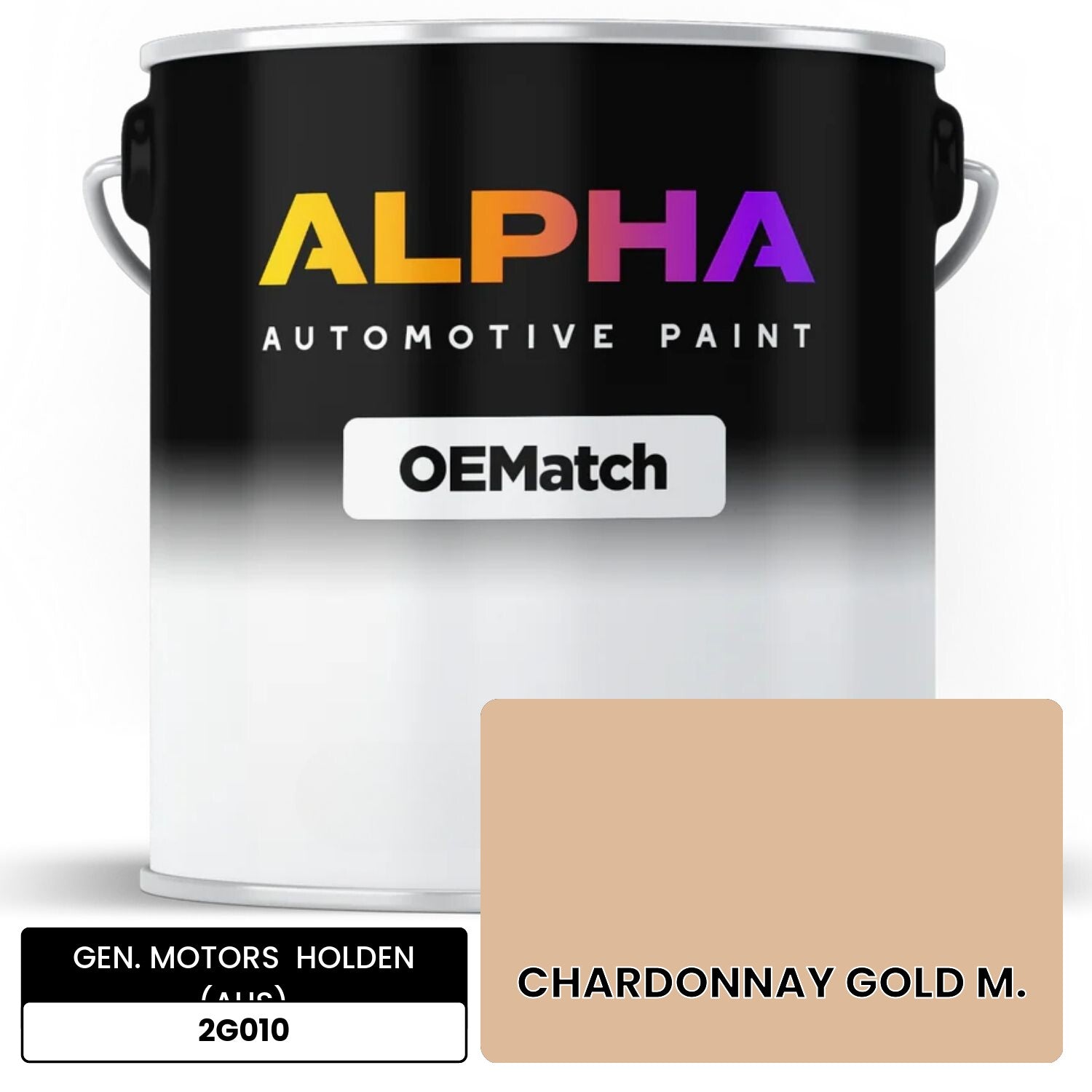 GEN. MOTORS  HOLDEN (AUS) CHARDONNAY GOLD M. 2G010 OEMatch Basecoat