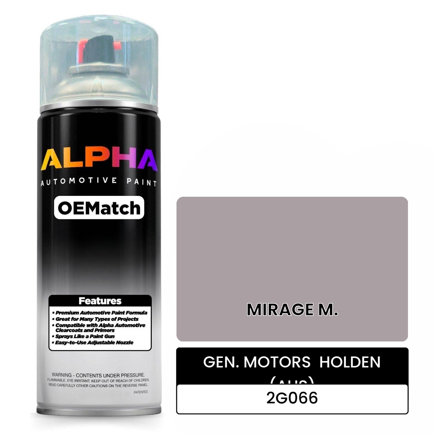 GEN. MOTORS  HOLDEN (AUS) MIRAGE M. 2G066 OEMatch Spraycan