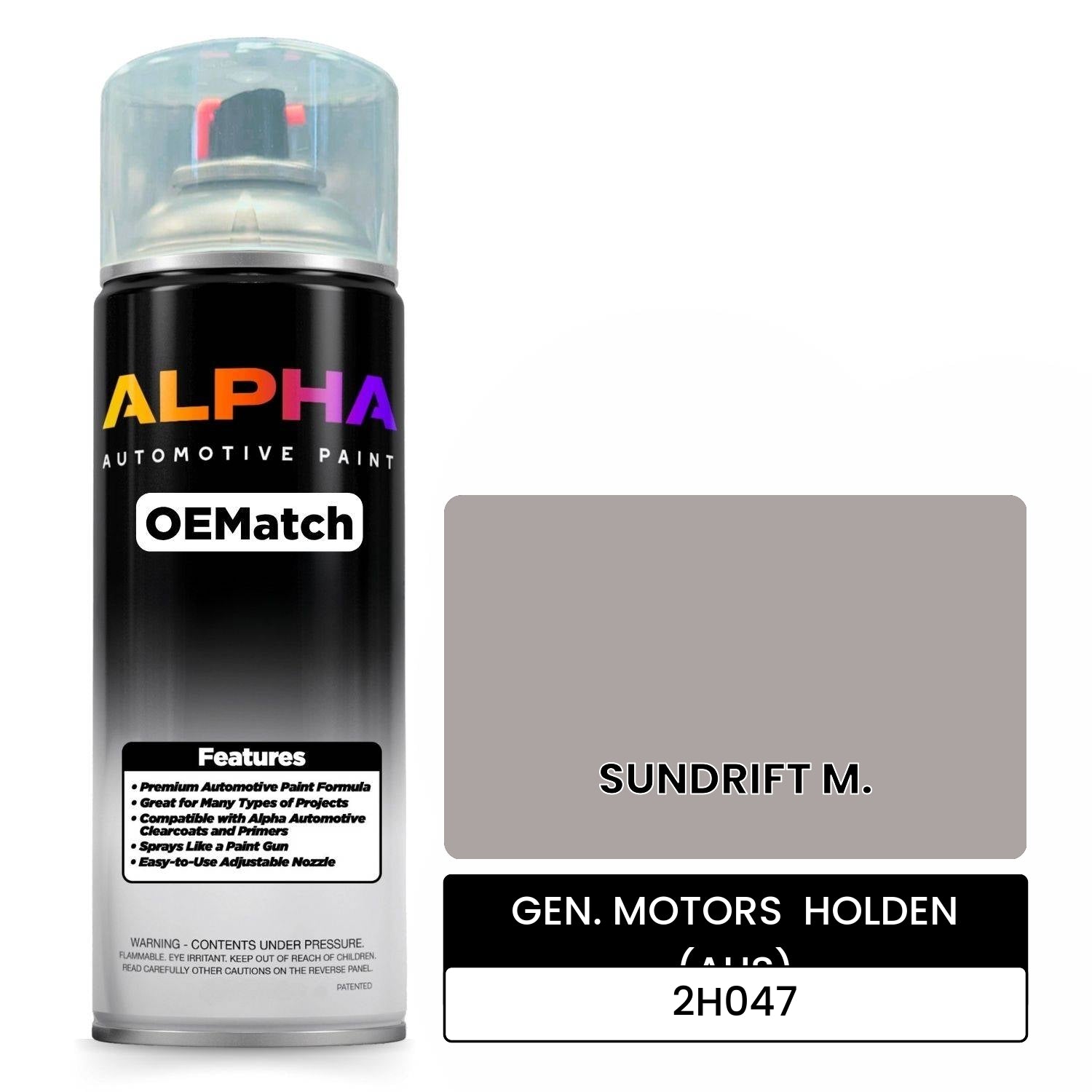 GEN. MOTORS  HOLDEN (AUS) SUNDRIFT M. 2H047 OEMatch Spraycan