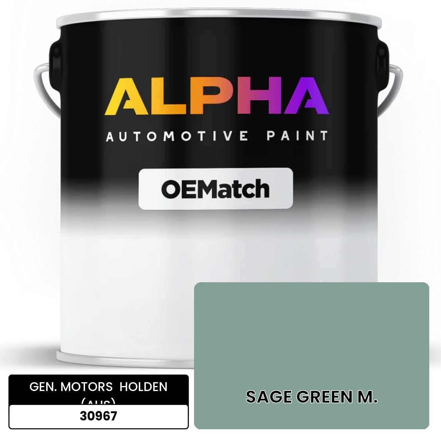 GEN. MOTORS  HOLDEN (AUS) SAGE GREEN M. 30967 OEMatch Basecoat