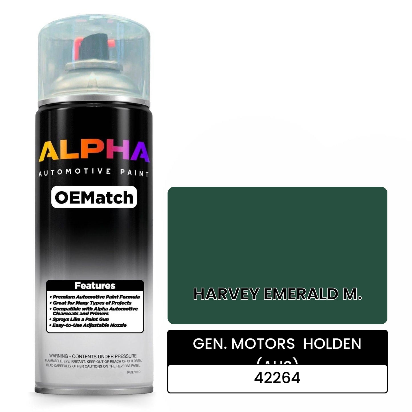 GEN. MOTORS  HOLDEN (AUS) HARVEY EMERALD M. 42264 OEMatch Spraycan