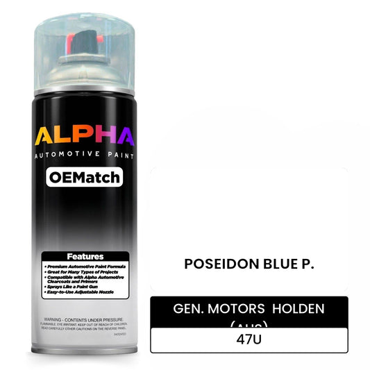 GEN. MOTORS  HOLDEN (AUS) POSEIDON BLUE P. 47U OEMatch Spraycan
