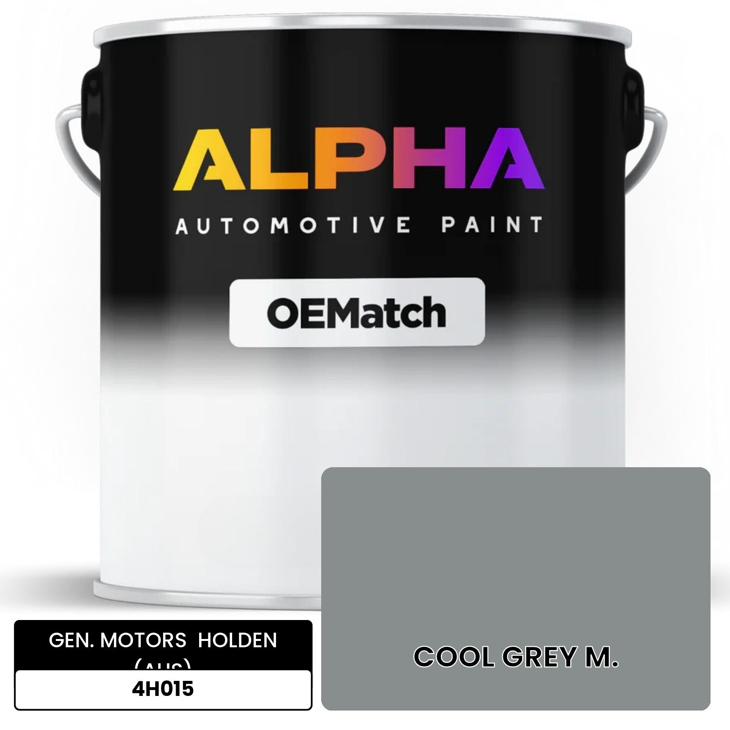 GEN. MOTORS  HOLDEN (AUS) COOL GREY M. 4H015 OEMatch Basecoat