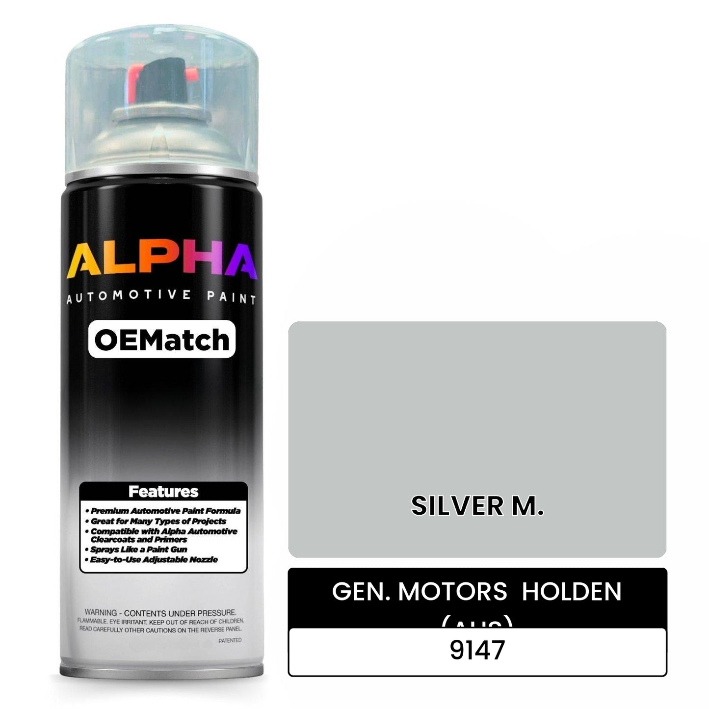 GEN. MOTORS  HOLDEN (AUS) SILVER M. 9147 OEMatch Spraycan