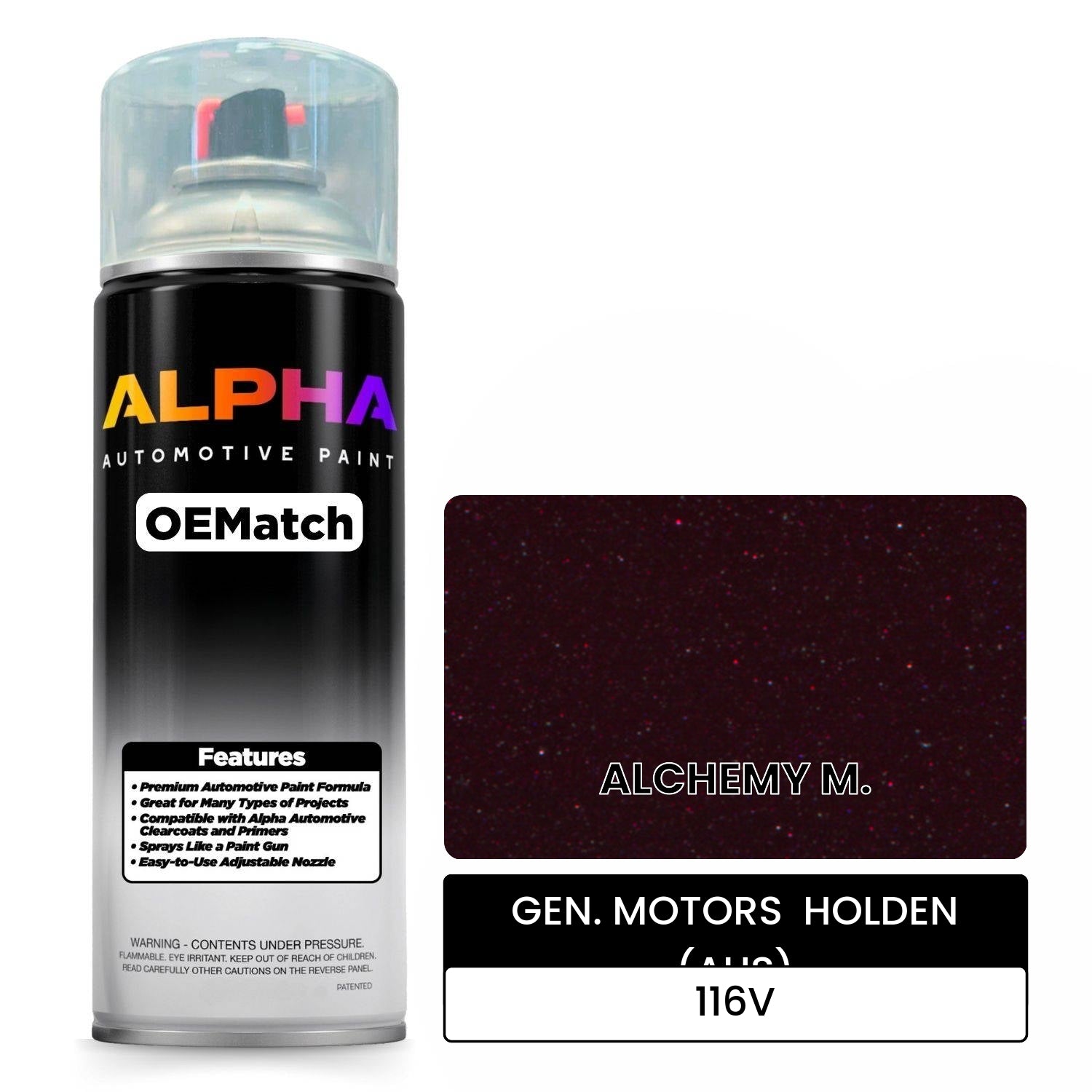 GEN. MOTORS  HOLDEN (AUS) ALCHEMY M. 116V OEMatch Spraycan