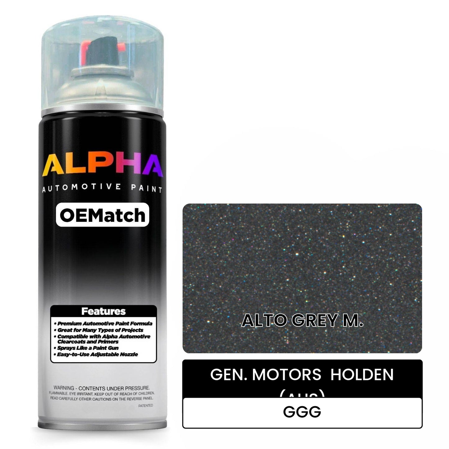 GEN. MOTORS  HOLDEN (AUS) ALTO GREY M. GGG OEMatch Spraycan
