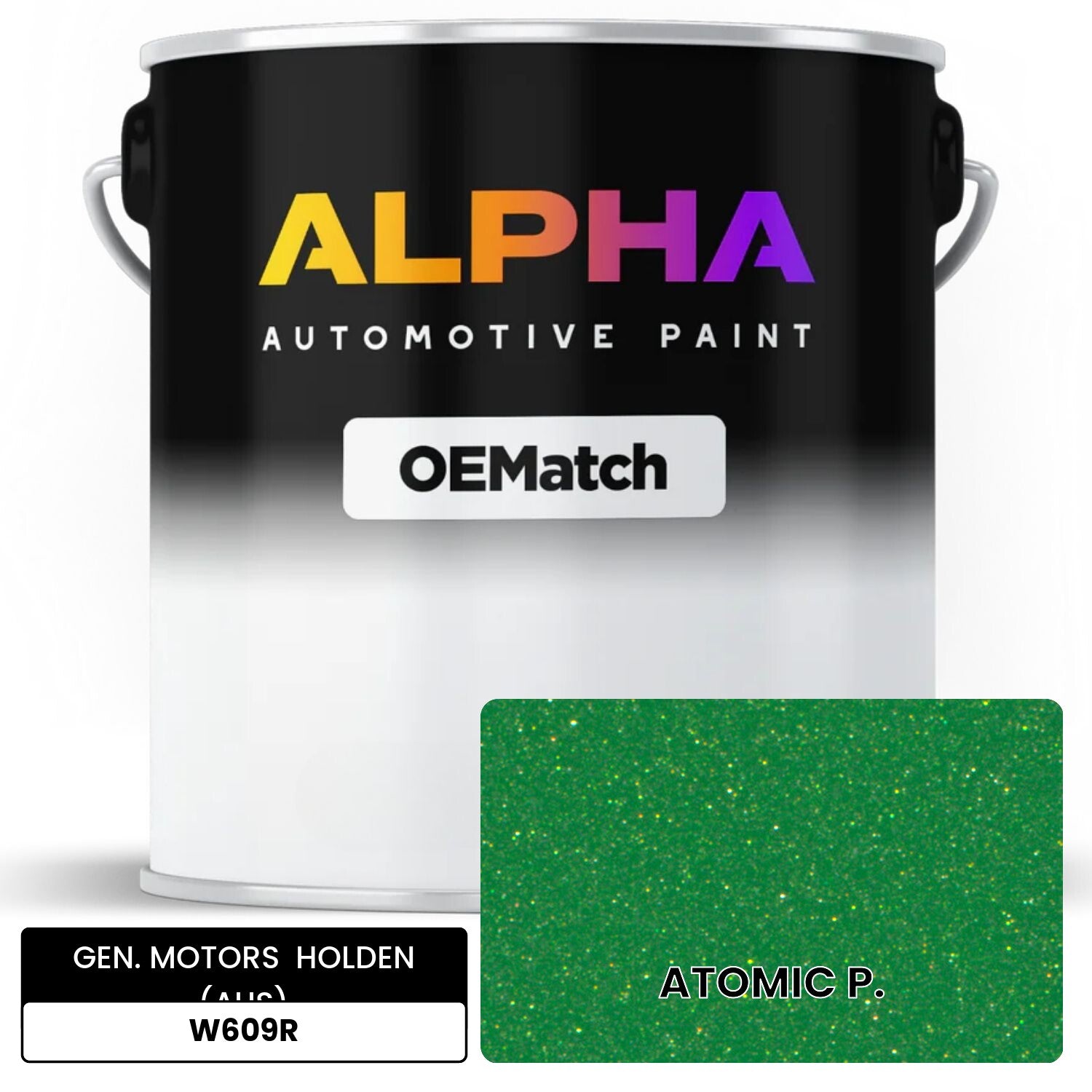 GEN. MOTORS  HOLDEN (AUS) ATOMIC P. W609R OEMatch Basecoat