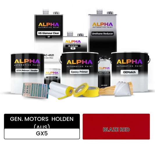 GEN. MOTORS  HOLDEN (AUS) BLAZE RED GX5 OEMatch Vehicle Paint Kit