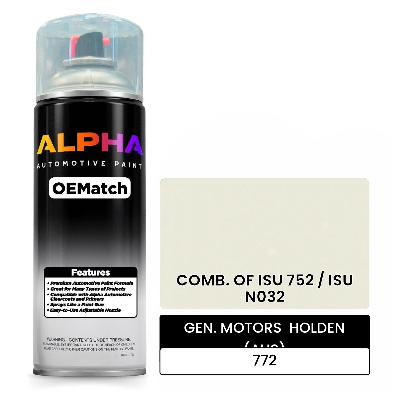 GEN. MOTORS  HOLDEN (AUS) COMB. OF ISU 752 / ISU N032 772 OEMatch Spraycan