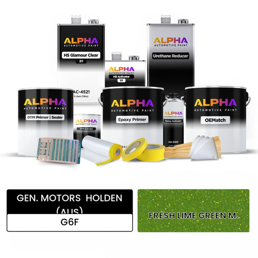 GEN. MOTORS  HOLDEN (AUS) FRESH LIME GREEN M. G6F OEMatch Vehicle Paint Kit