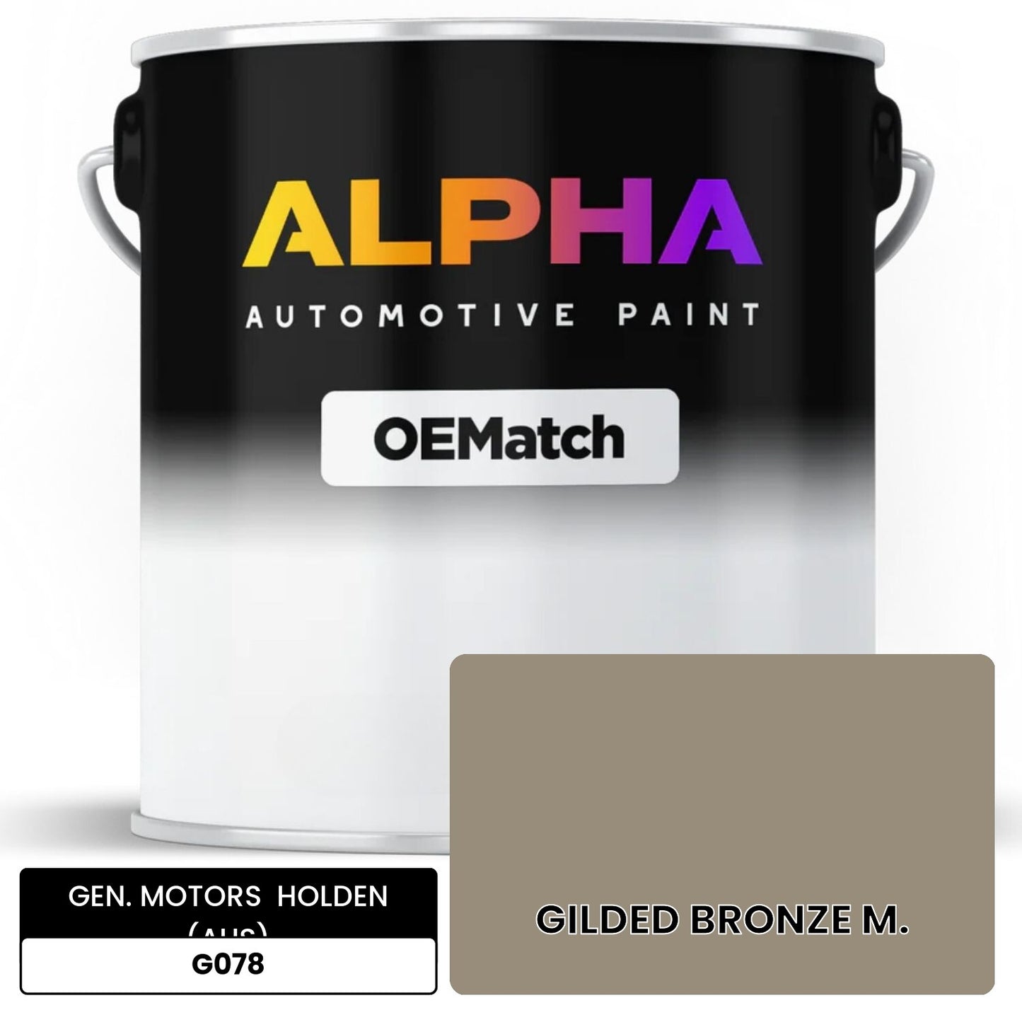 GEN. MOTORS  HOLDEN (AUS) GILDED BRONZE M. G078 OEMatch Basecoat