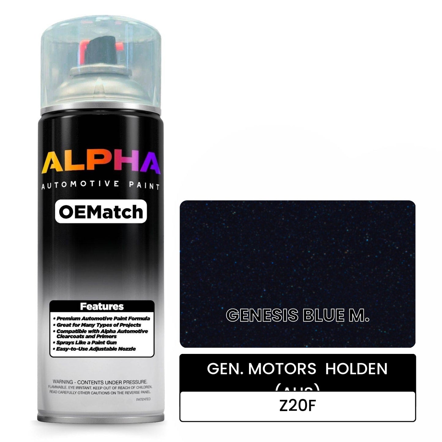 GEN. MOTORS  HOLDEN (AUS) GENESIS BLUE M. Z20F OEMatch Spraycan