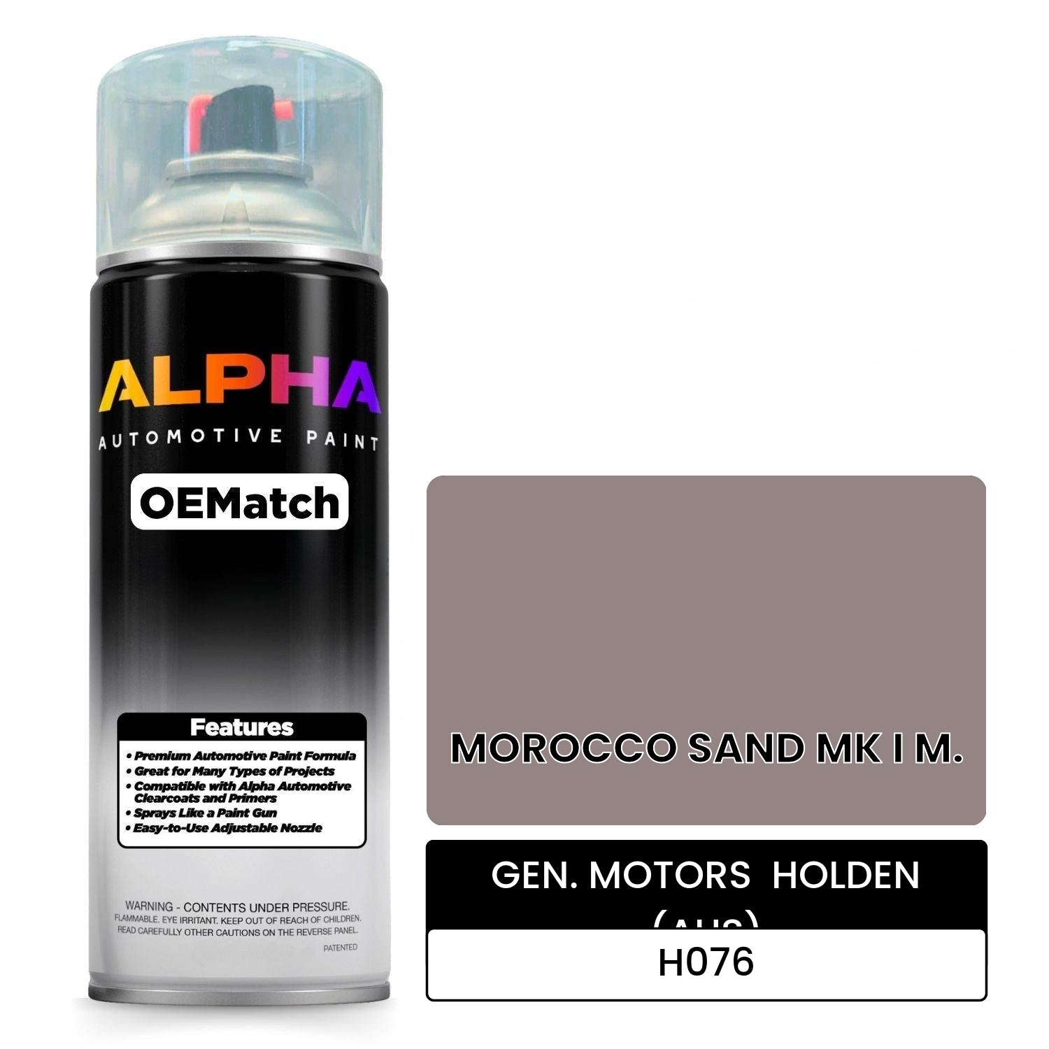 GEN. MOTORS  HOLDEN (AUS) MOROCCO SAND MK I M. H076 OEMatch Spraycan