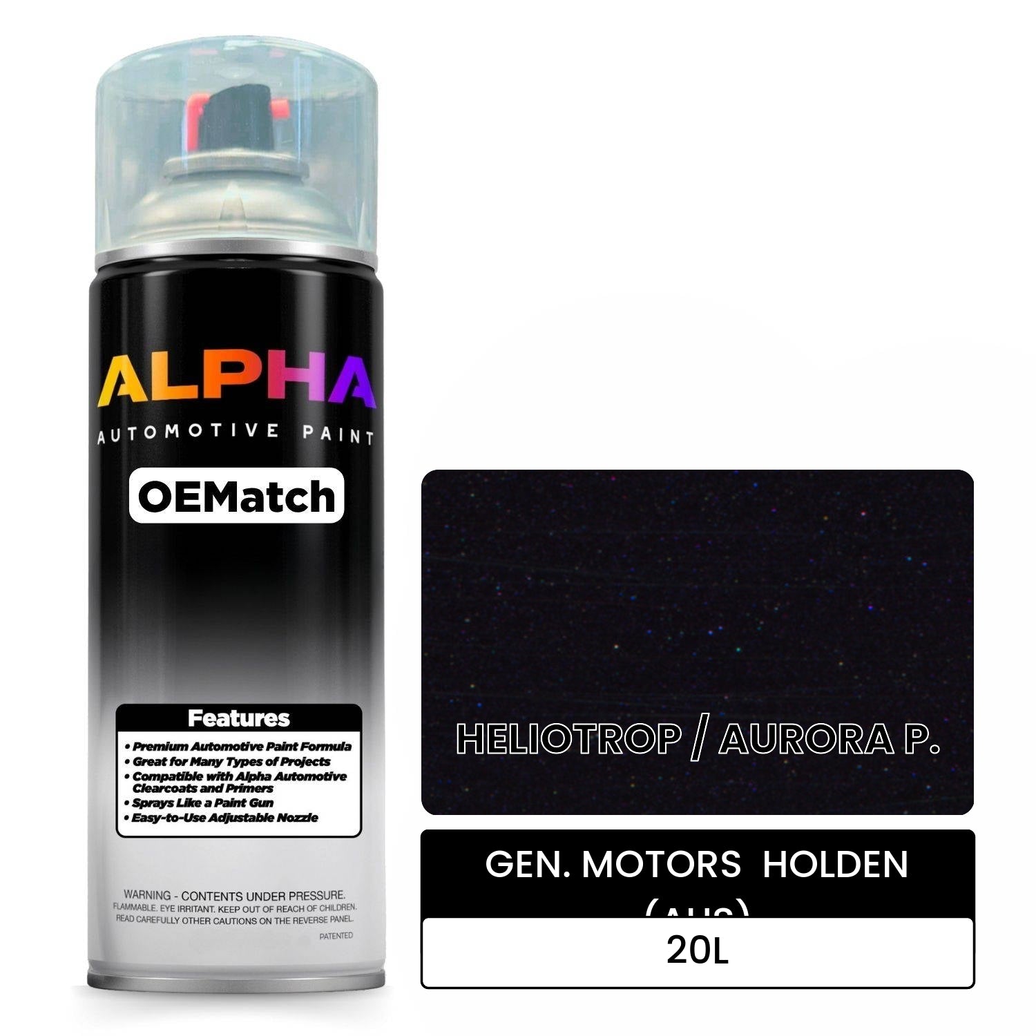 GEN. MOTORS  HOLDEN (AUS) HELIOTROP / AURORA P. 20L OEMatch Spraycan