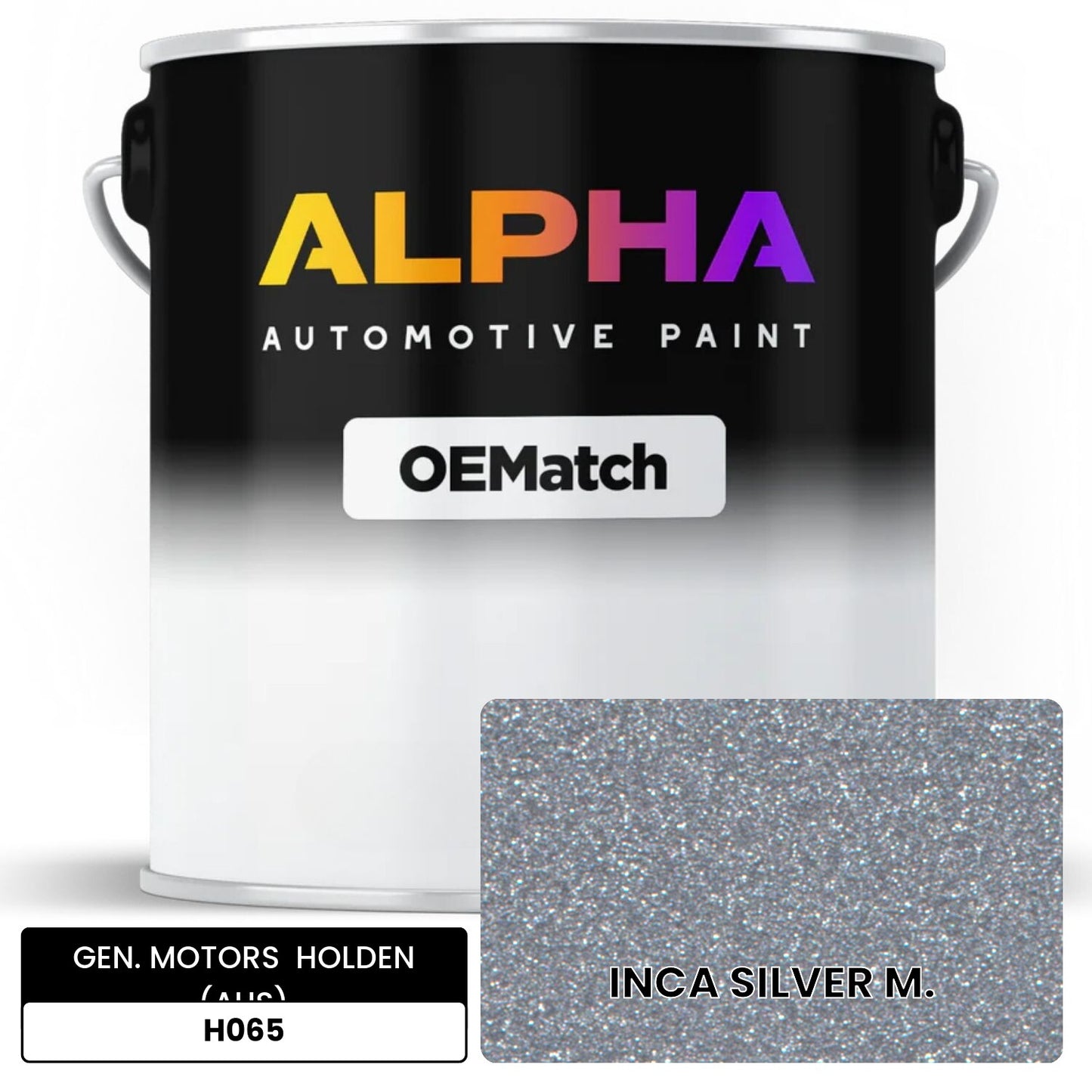 GEN. MOTORS  HOLDEN (AUS) INCA SILVER M. H065 OEMatch Basecoat