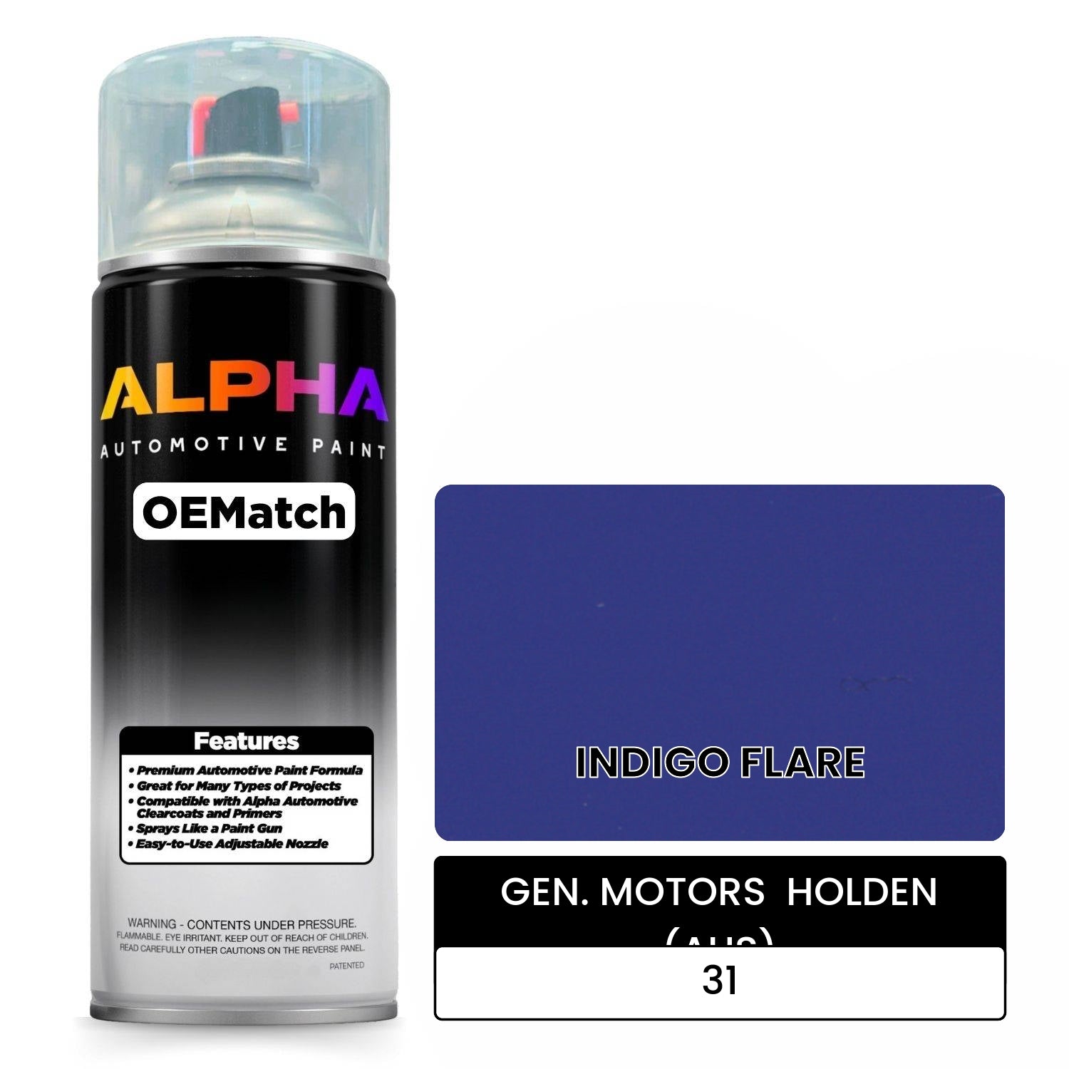 GEN. MOTORS  HOLDEN (AUS) INDIGO FLARE 31 OEMatch Spraycan