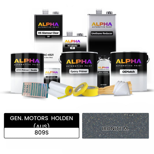 GEN. MOTORS  HOLDEN (AUS) IRONITE M. 809S OEMatch Vehicle Paint Kit
