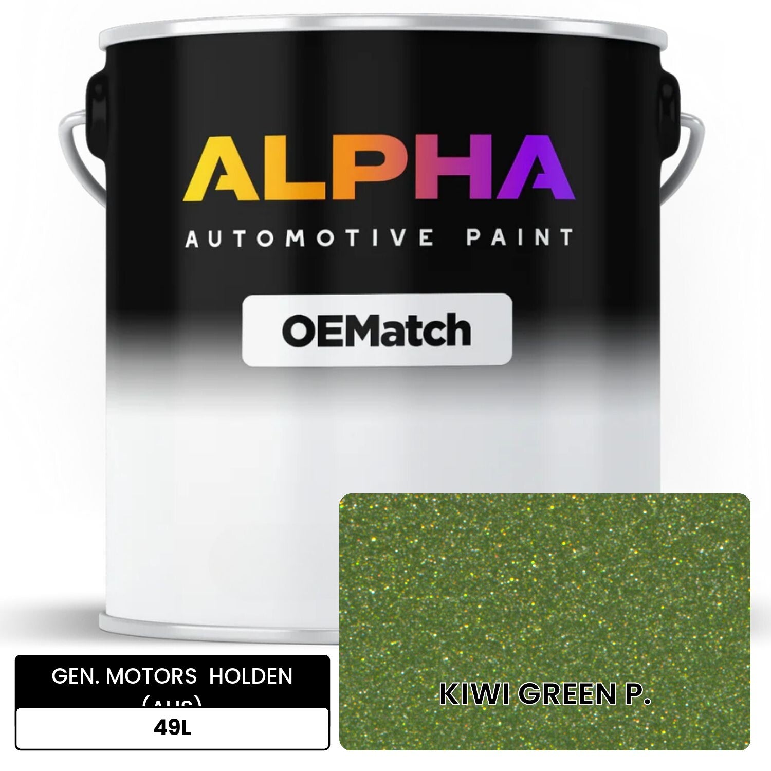 GEN. MOTORS  HOLDEN (AUS) KIWI GREEN P. 49L OEMatch Basecoat