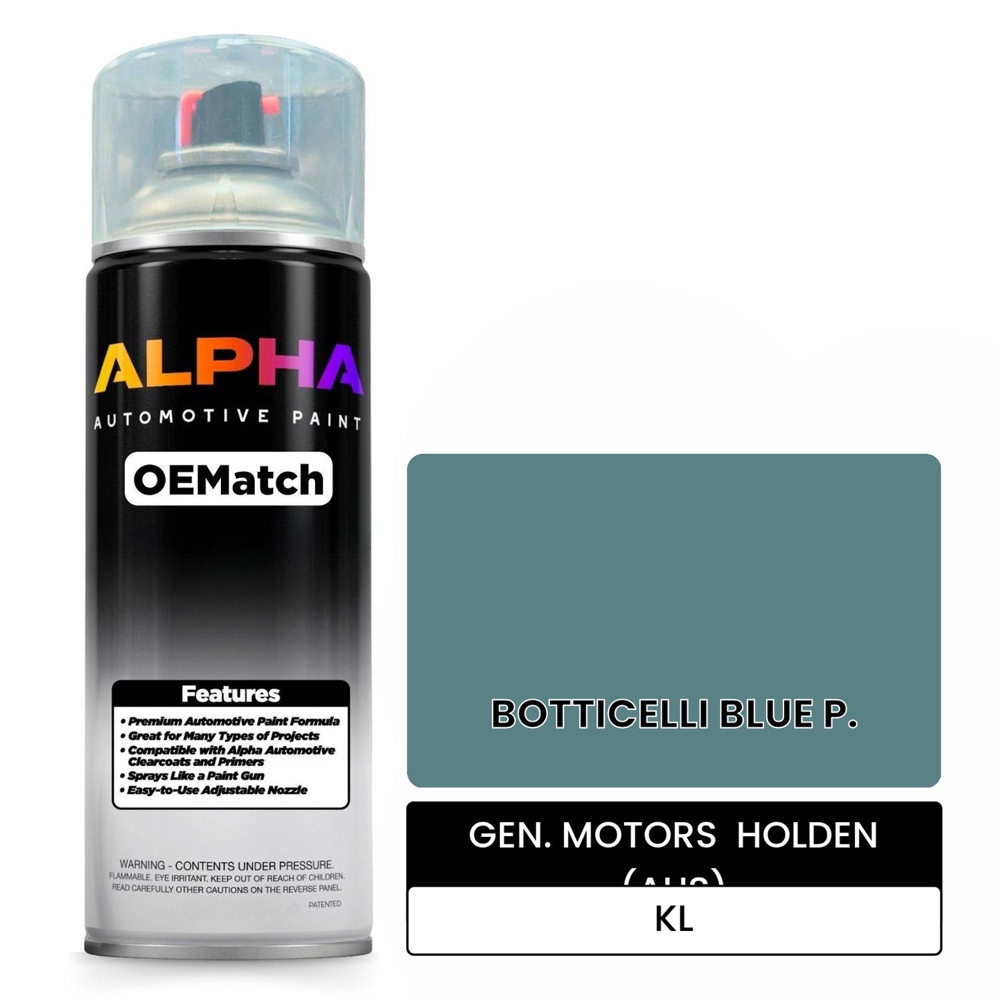 GEN. MOTORS  HOLDEN (AUS) BOTTICELLI BLUE P. KL OEMatch Spraycan