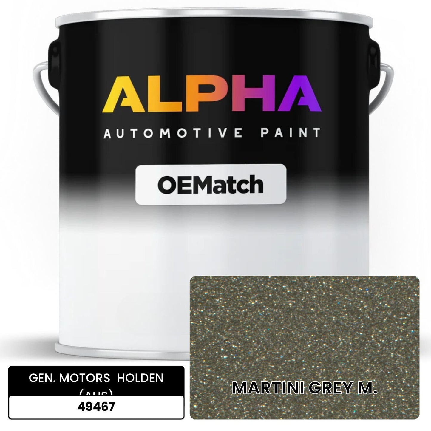 GEN. MOTORS  HOLDEN (AUS) MARTINI GREY M. 49467 OEMatch Basecoat