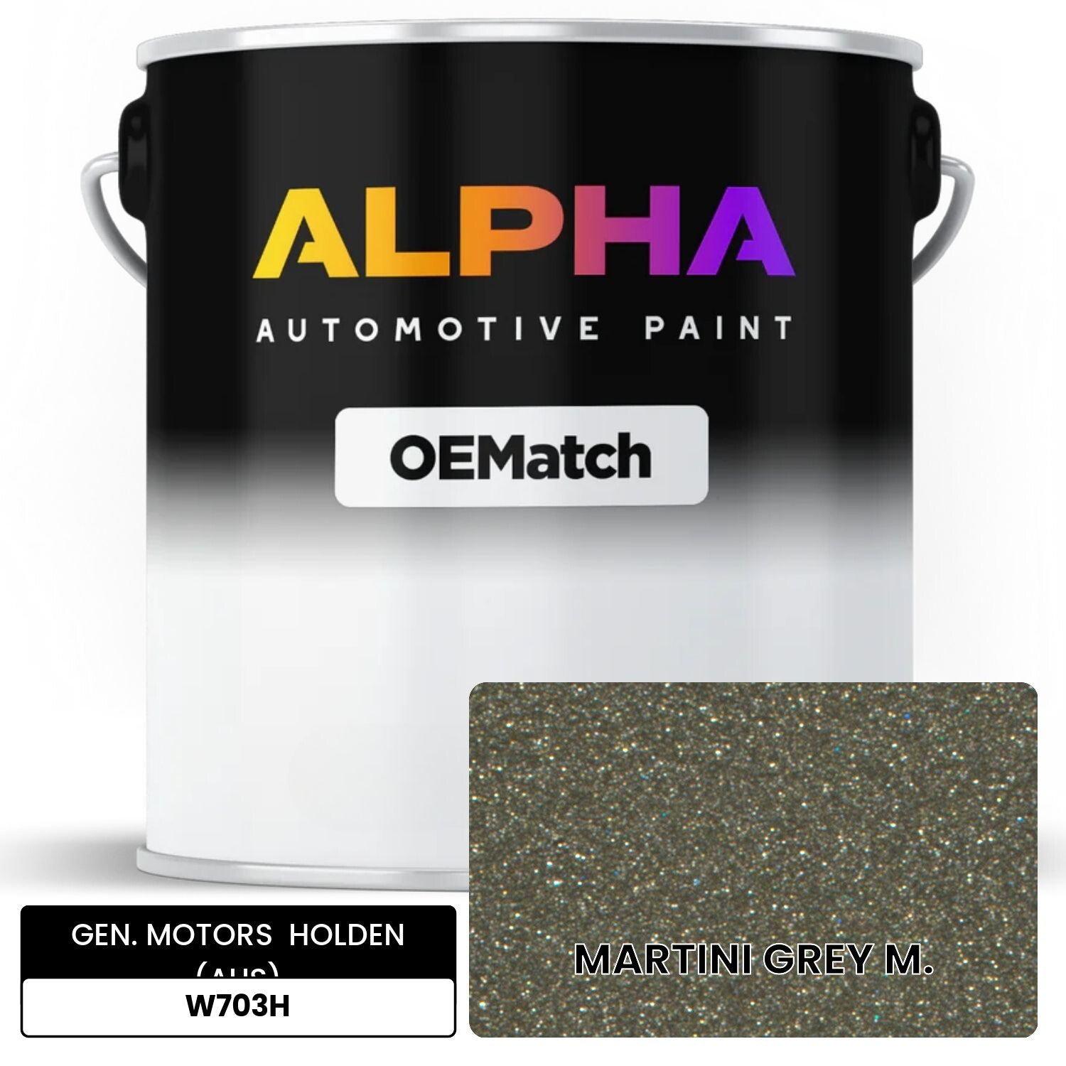 GEN. MOTORS  HOLDEN (AUS) MARTINI GREY M. W703H OEMatch Basecoat