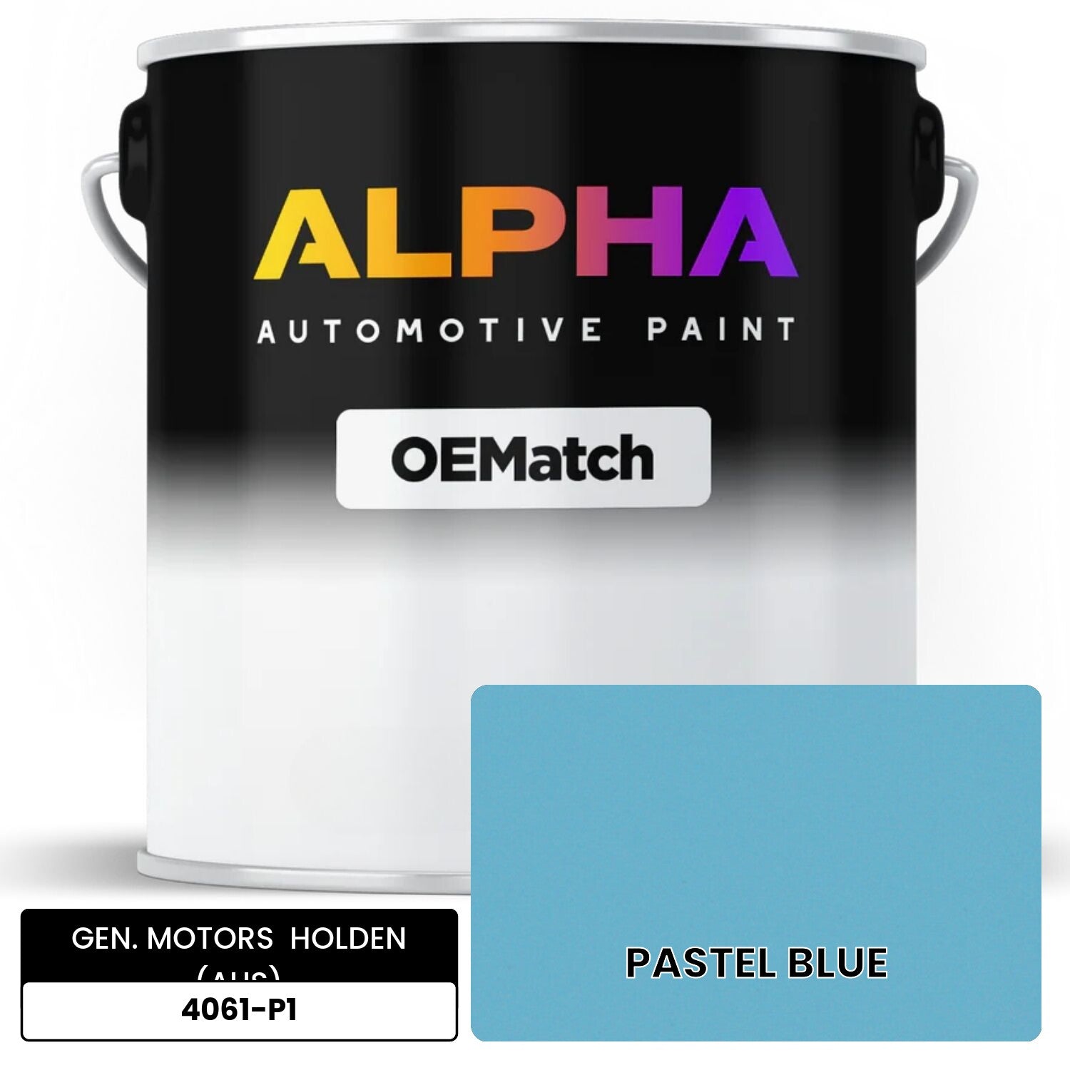 GEN. MOTORS  HOLDEN (AUS) PASTEL BLUE 4061-P1 OEMatch Basecoat