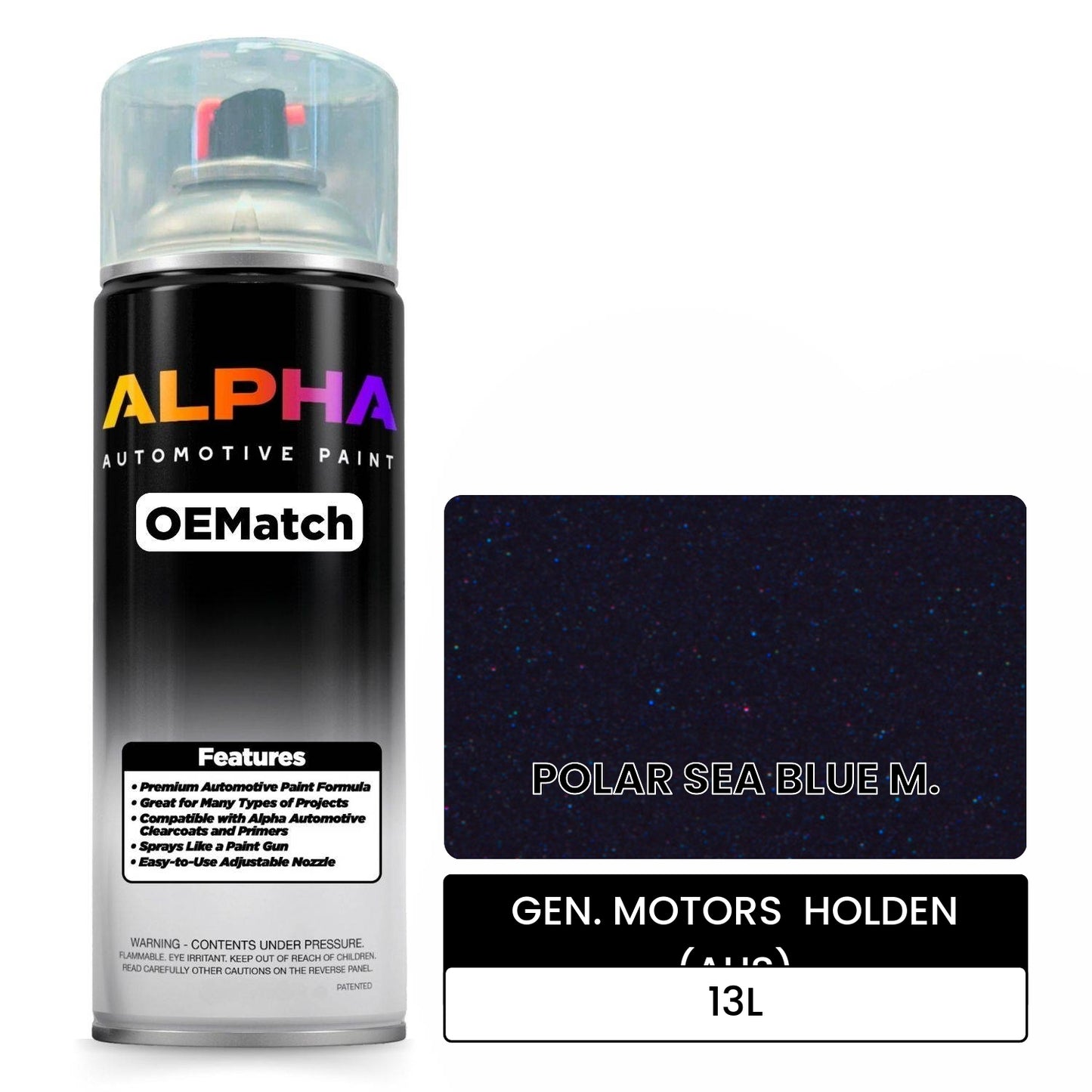 GEN. MOTORS  HOLDEN (AUS) POLAR SEA BLUE M. 13L OEMatch Spraycan