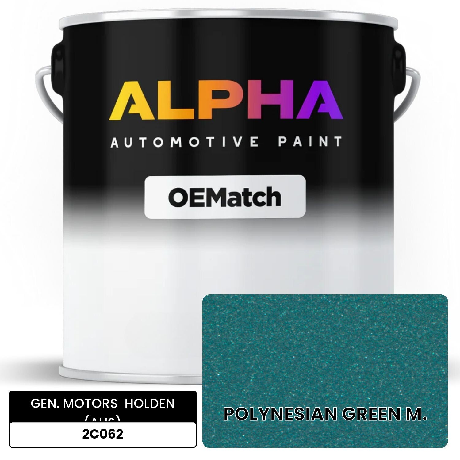 GEN. MOTORS  HOLDEN (AUS) POLYNESIAN GREEN M. 2C062 OEMatch Basecoat
