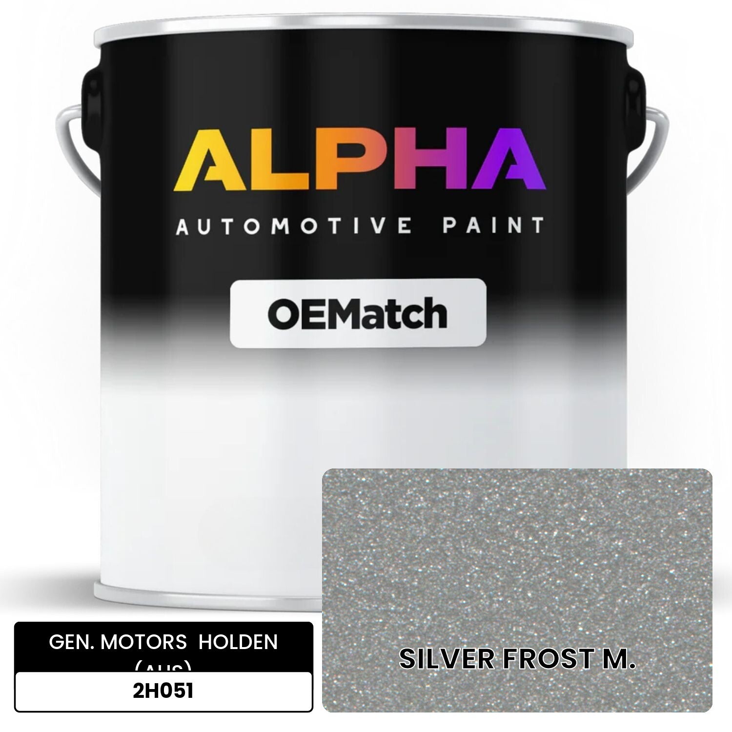 GEN. MOTORS  HOLDEN (AUS) SILVER FROST M. 2H051 OEMatch Basecoat