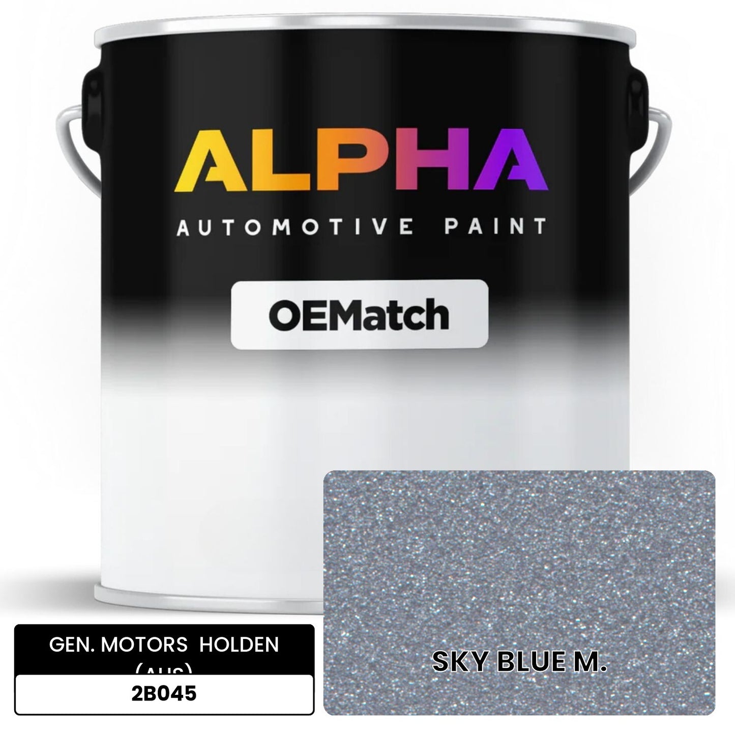GEN. MOTORS  HOLDEN (AUS) SKY BLUE M. 2B045 OEMatch Basecoat