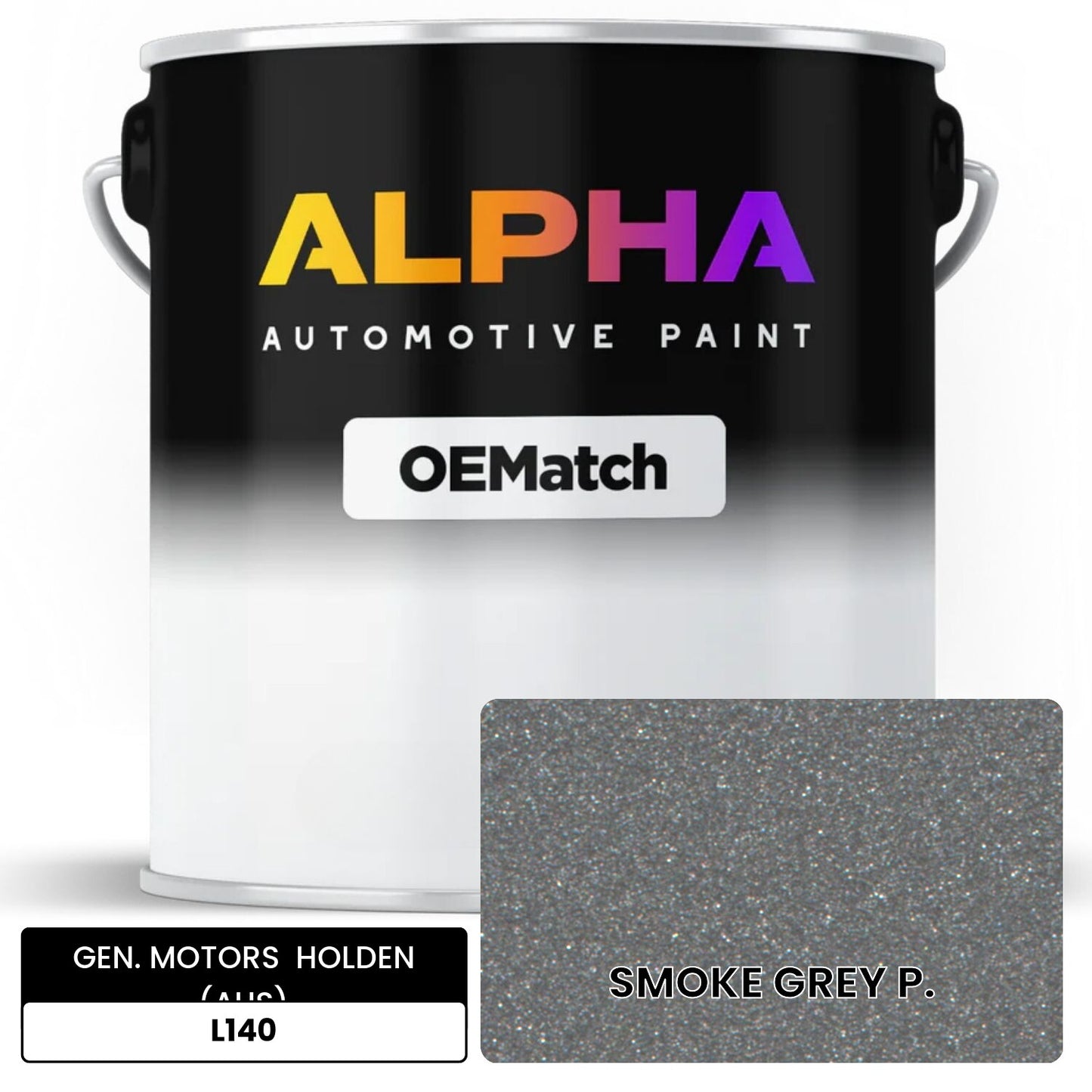 GEN. MOTORS  HOLDEN (AUS) SMOKE GREY P. L140 OEMatch Basecoat