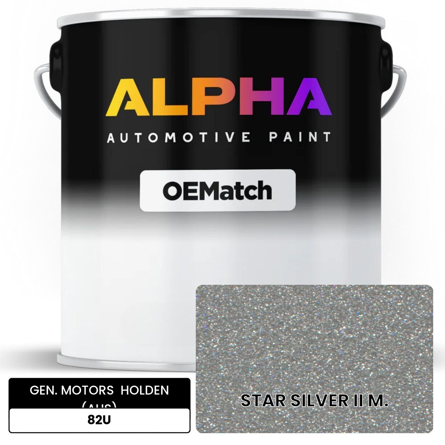 GEN. MOTORS  HOLDEN (AUS) STAR SILVER II M. 82U OEMatch Basecoat