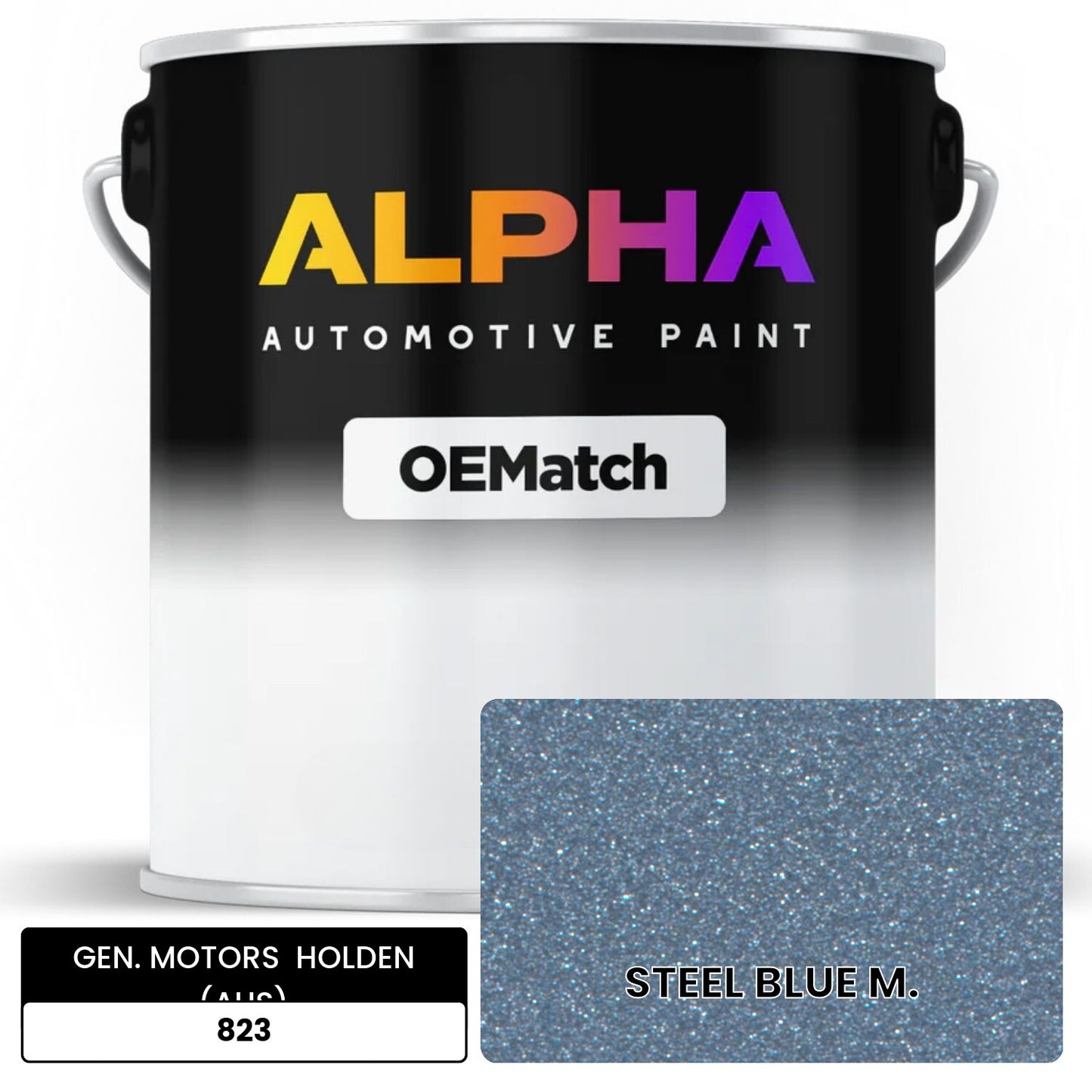 GEN. MOTORS  HOLDEN (AUS) STEEL BLUE M. 823 OEMatch Basecoat