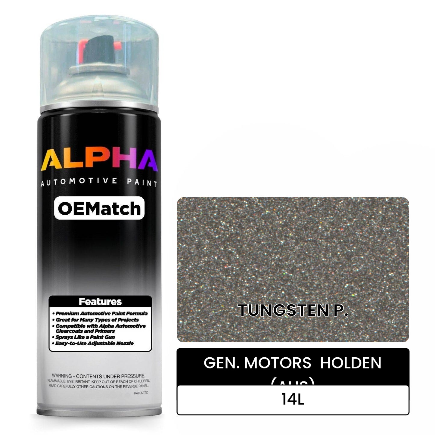 GEN. MOTORS  HOLDEN (AUS) TUNGSTEN P. 14L OEMatch Spraycan