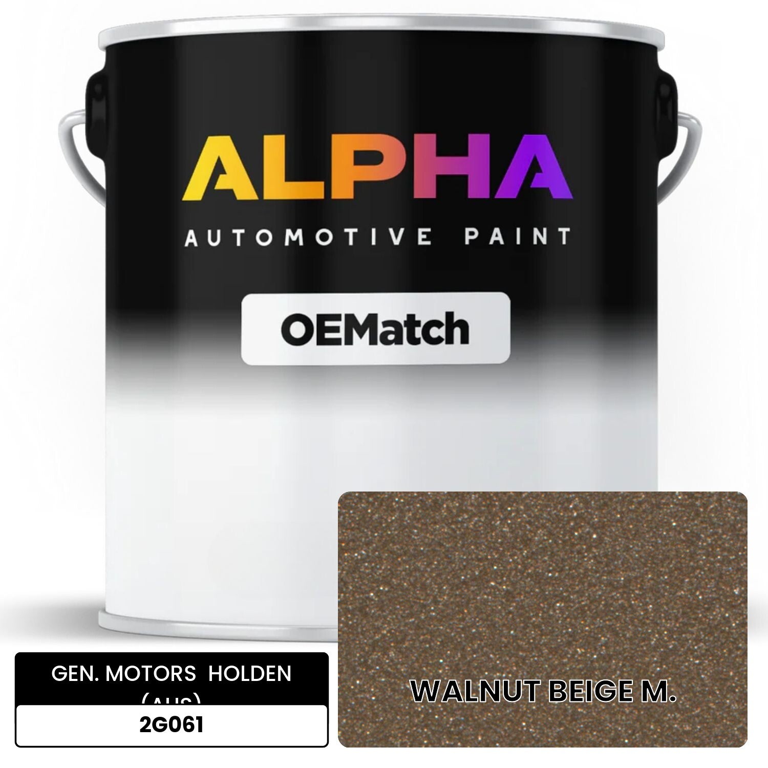 GEN. MOTORS  HOLDEN (AUS) WALNUT BEIGE M. 2G061 OEMatch Basecoat