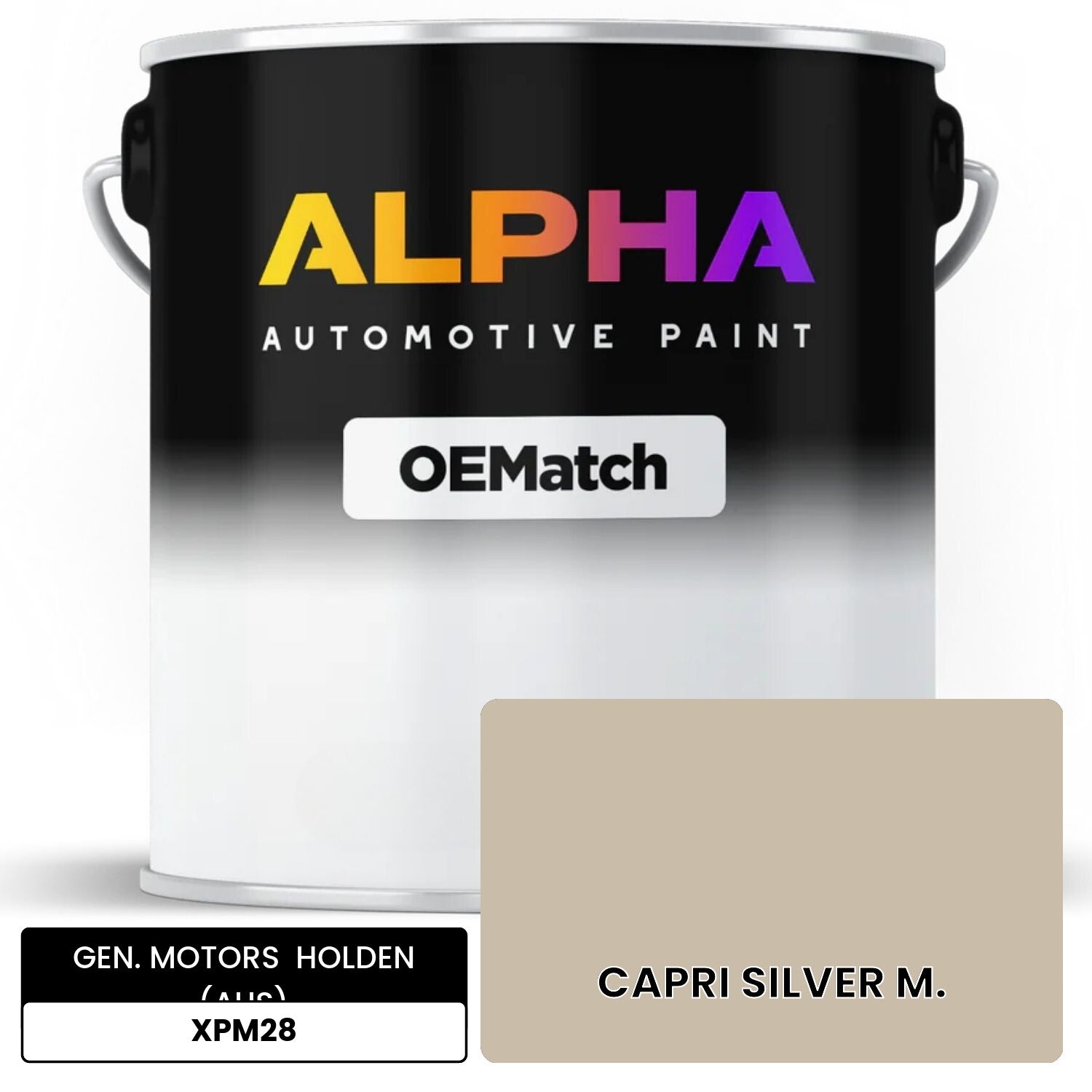 GEN. MOTORS  HOLDEN (AUS) CAPRI SILVER M. XPM28 OEMatch Basecoat