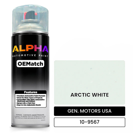 GEN. MOTORS USA ARCTIC WHITE 10-9567 OEMatch Spraycan