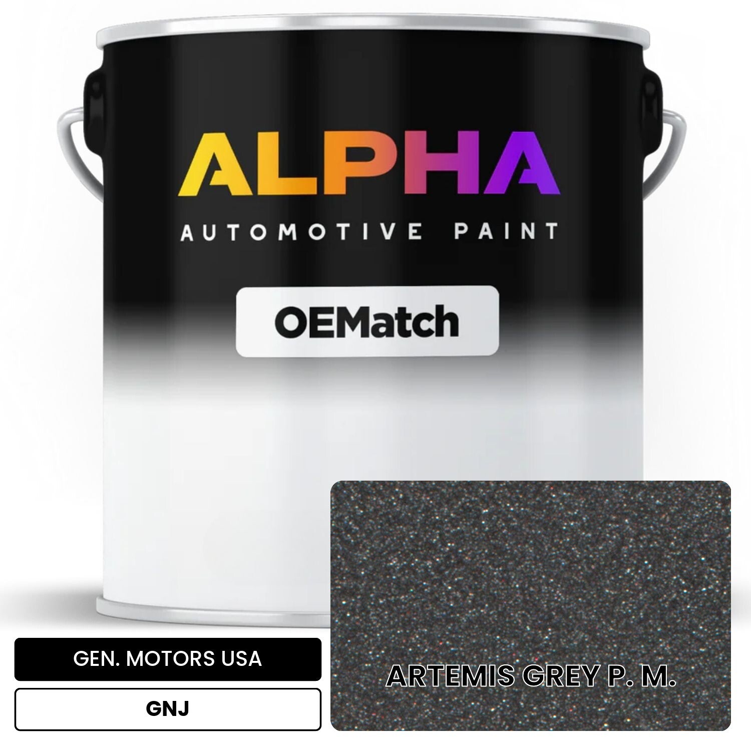 GEN. MOTORS USA ARTEMIS GREY P. M. GNJ OEMatch Basecoat