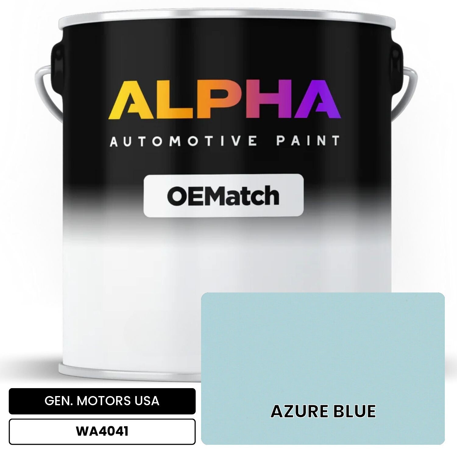 GEN. MOTORS USA AZURE BLUE WA4041 OEMatch Basecoat