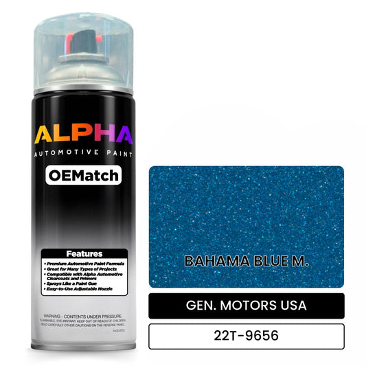 GEN. MOTORS USA BAHAMA BLUE M. 22T-9656 OEMatch Spraycan
