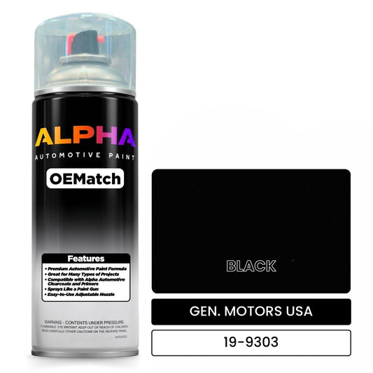 GEN. MOTORS USA BLACK 19-9303 OEMatch Spraycan