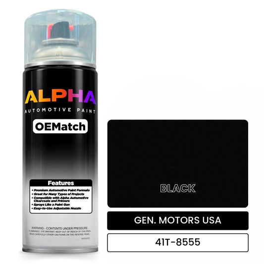 GEN. MOTORS USA BLACK 41T-8555 OEMatch Spraycan