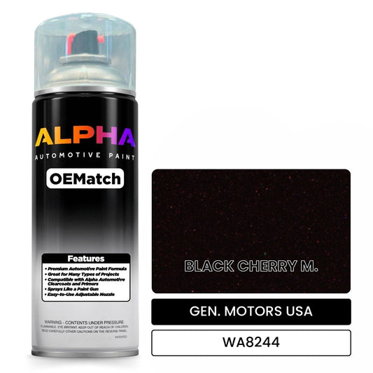 GEN. MOTORS USA BLACK CHERRY M. WA8244 OEMatch Spraycan