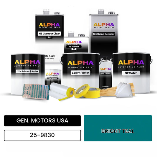 GEN. MOTORS USA BRIGHT TEAL 25-9830 OEMatch Vehicle Paint Kit