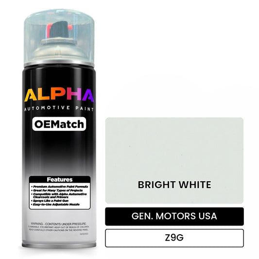 GEN. MOTORS USA BRIGHT WHITE Z9G OEMatch Spraycan