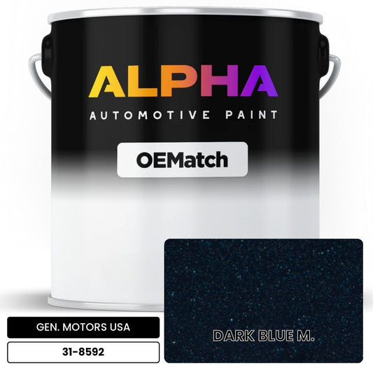 GEN. MOTORS USA DARK BLUE M. 31-8592 OEMatch Basecoat