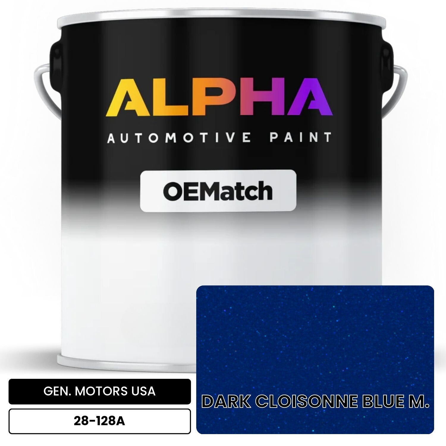 GEN. MOTORS USA DARK CLOISONNE BLUE M. 28-128A OEMatch Basecoat