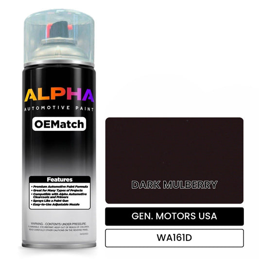GEN. MOTORS USA DARK MULBERRY WA161D OEMatch Spraycan